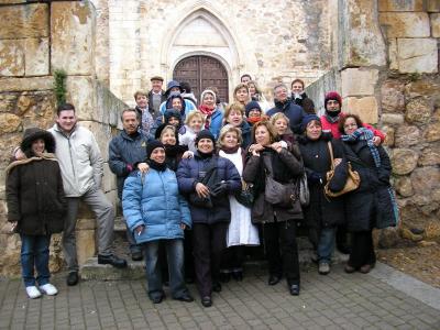 NIEVE  FRIO  RISAS Y COMIDA EN SANTO D. DE SILOX